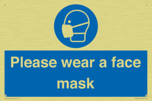Please wear a face mask